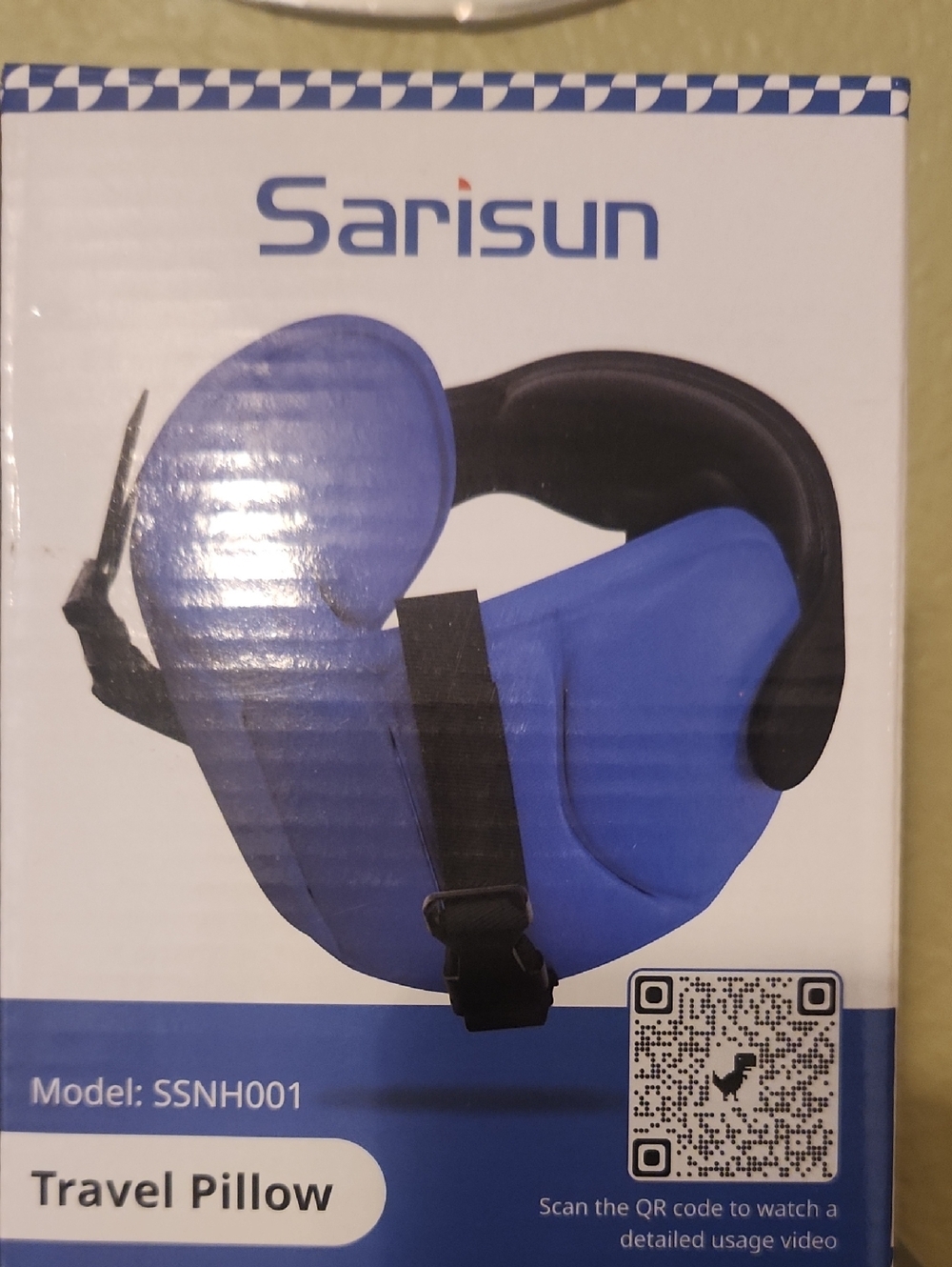 Sarisun Blue Travel Neck Pillow